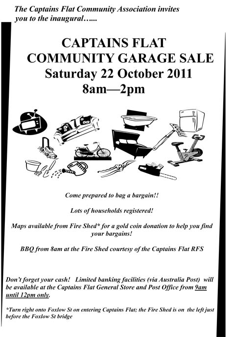 Captains Flat Community Garage Sale