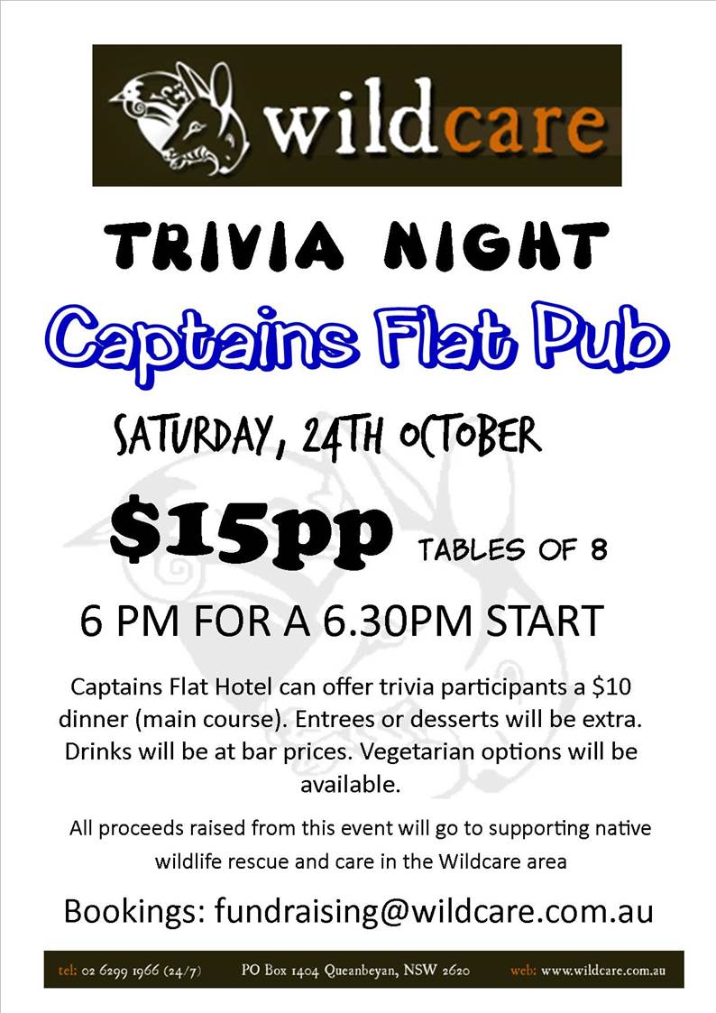 Wildcare Trivia Night